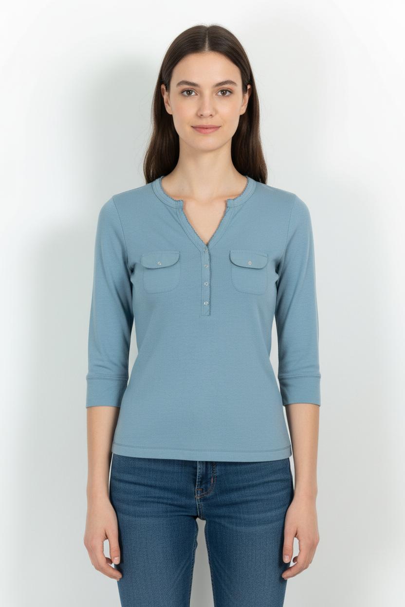Tunique Bleue - Taille S/36 de la marque Caroll | PARAD86867 - Vendu par Paradigme - Image 1