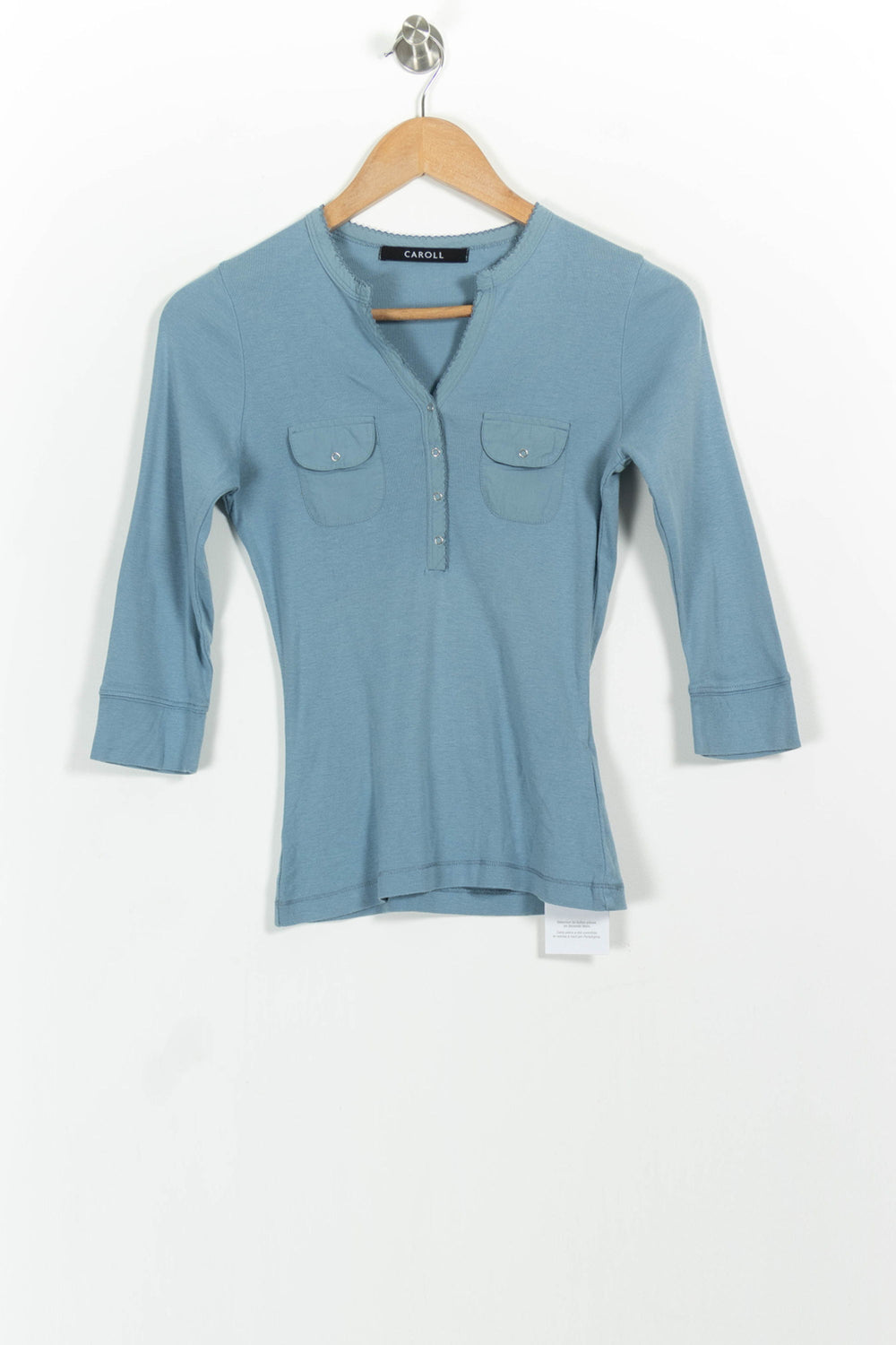 Tunique Bleue - Taille S/36 de la marque Caroll | PARAD86867 - Vendu par Paradigme - Image 2