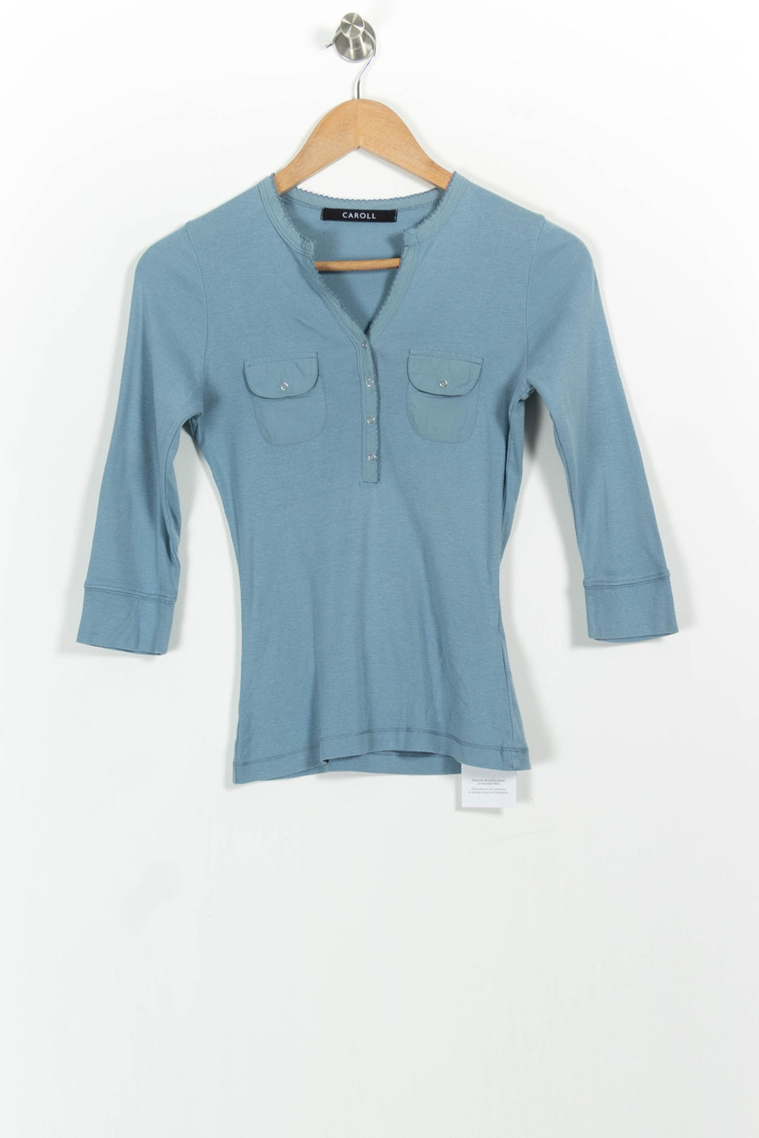 Tunique Bleue - Taille S/36 de la marque Caroll | PARAD86867 - Vendu par Paradigme - Image 2