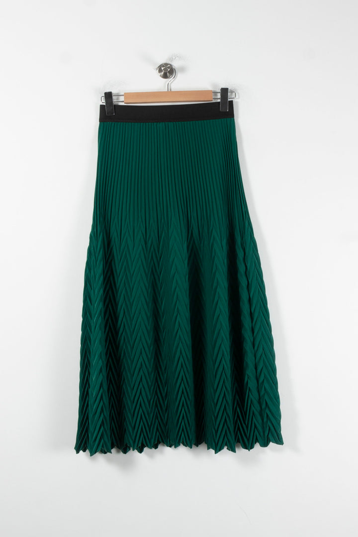 Jupe Plissée Verte - Taille M/38 de la marque Maje | PARAD86877 - Vendu par Paradigme - Image 4