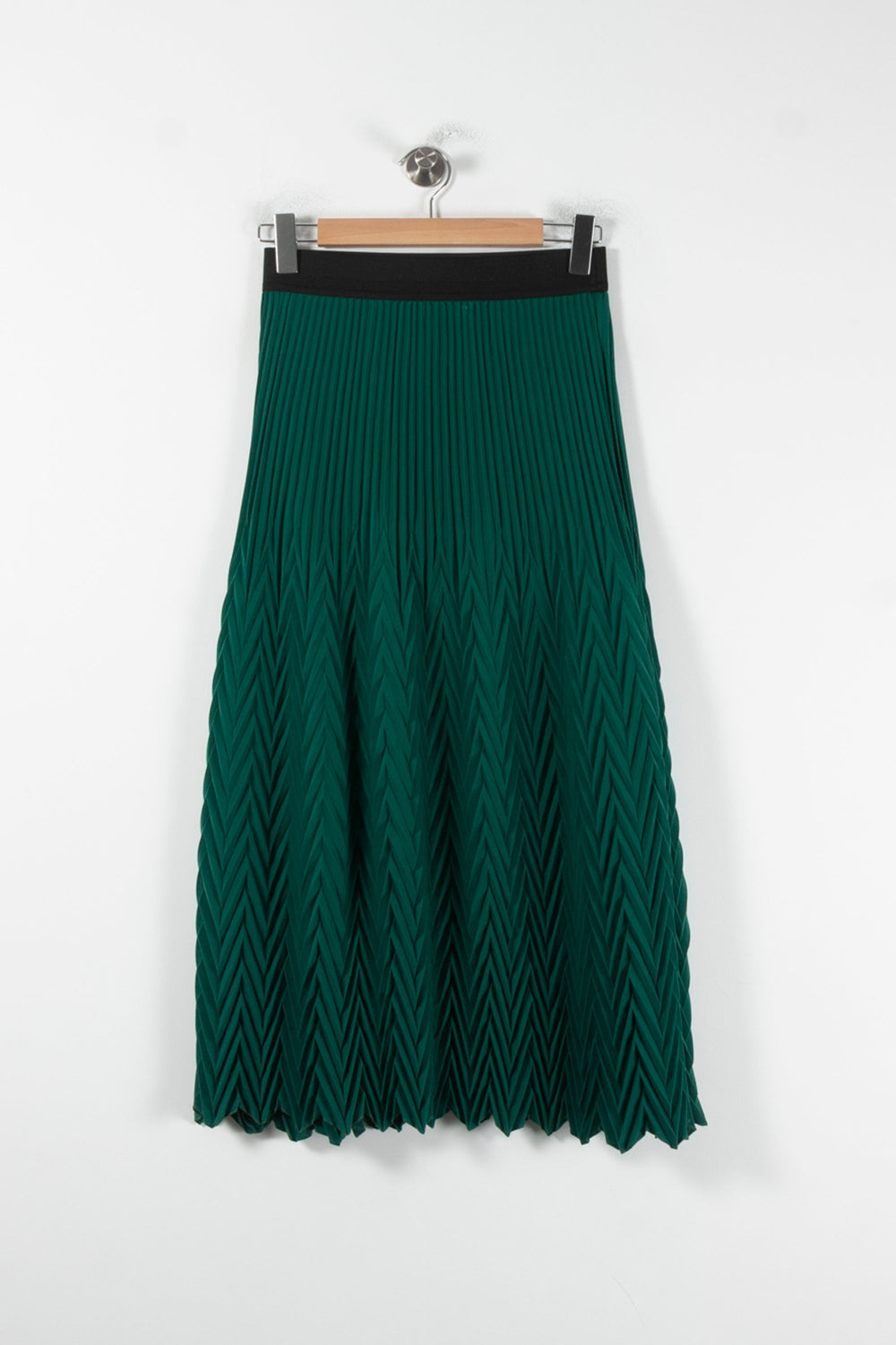 Jupe Plissée Verte - Taille M/38 de la marque Maje | PARAD86877 - Vendu par Paradigme - Image 2