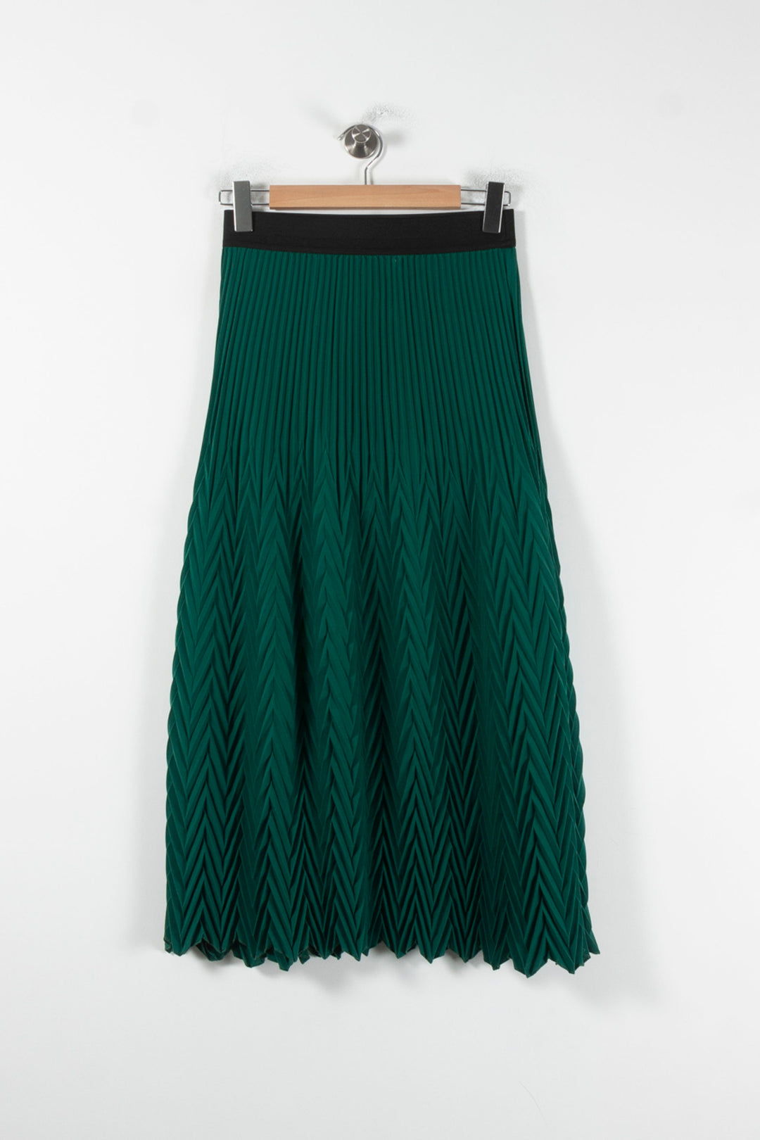 Jupe Plissée Verte - Taille M/38 de la marque Maje | PARAD86877 - Vendu par Paradigme - Image 2