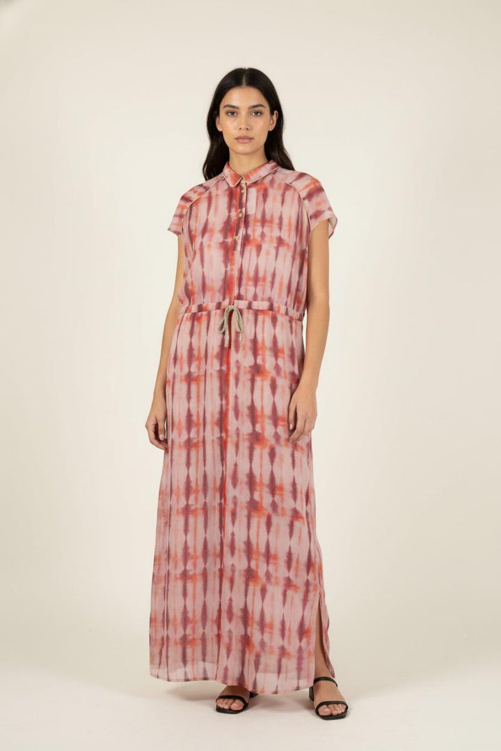Robe Longue Rose et Rouge - Taille L/40 de la marque Imprevu | PARAD86881 - Vendu par Paradigme - Image 1