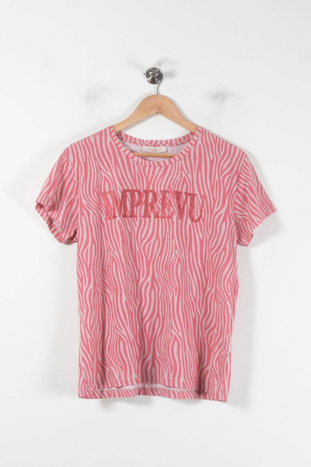 Tee-shirt Rose et Blanc - Taille XL/42 de la marque Imprevu | PARAD86887 - Vendu par Paradigme - Image 2
