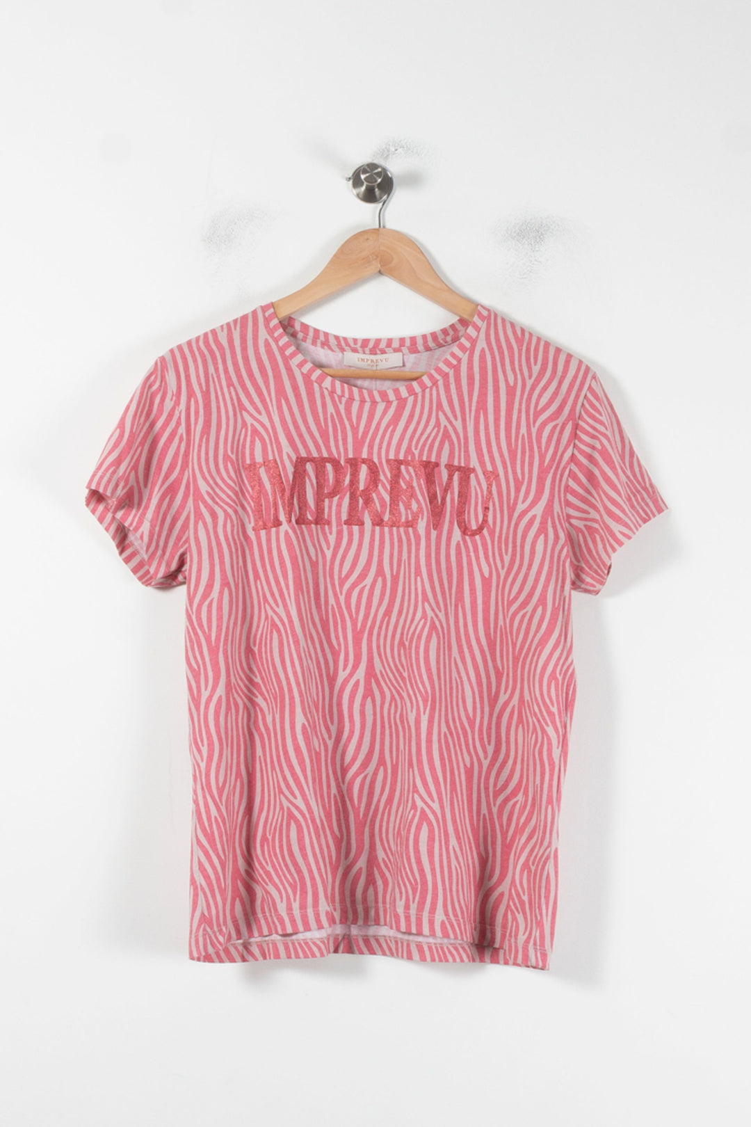 Tee-shirt Rose et Blanc - Taille XL/42 de la marque Imprevu | PARAD86887 - Vendu par Paradigme - Image 2