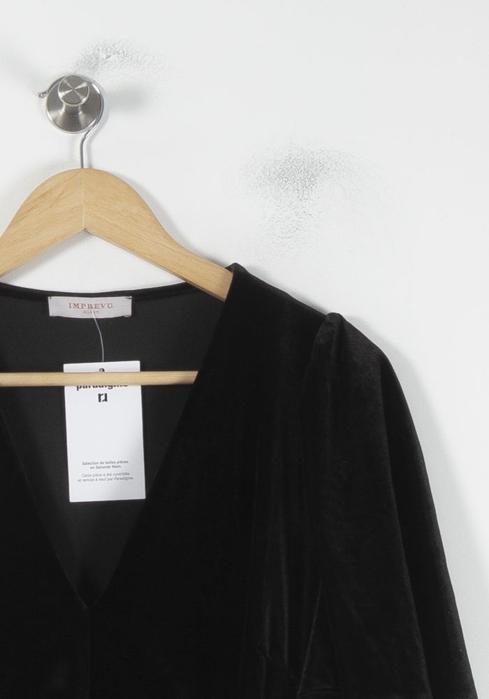 Robe Courte Noire - Taille L/40 de la marque Imprevu | PARAD86894 - Vendu par Paradigme - Image 3