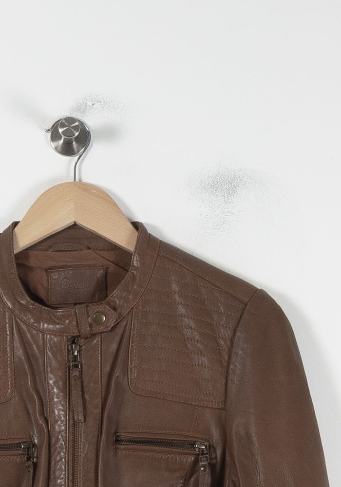 Blouson Marron - Taille L/40 de la marque Caroll | PARAD86897 - Vendu par Paradigme - Image 3