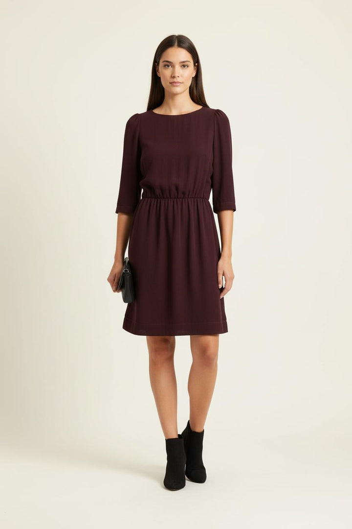Robe Courte Bordeaux - Taille M/38 de la marque Claudie Pierlot | PARAD86906 - Vendu par Paradigme - Image 1