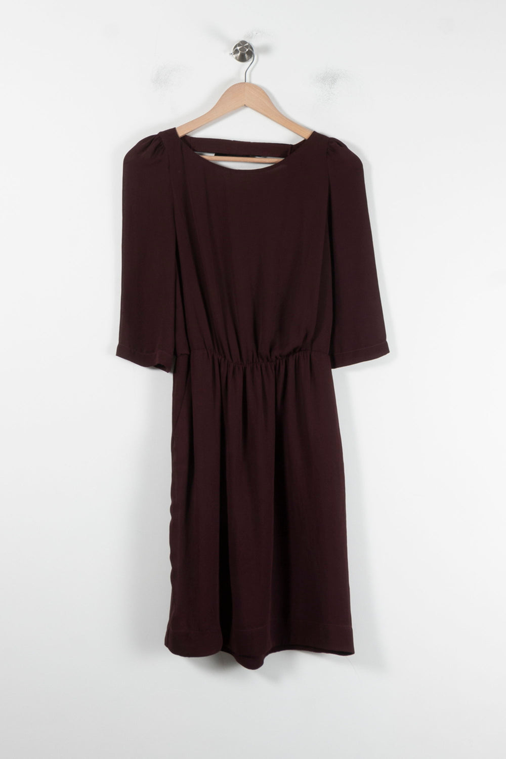 Robe Courte Bordeaux - Taille M/38 de la marque Claudie Pierlot | PARAD86906 - Vendu par Paradigme - Image 2