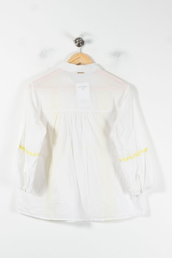 Blouse Blanche et Jaune - Taille S/36 de la marque One Step | PARAD86916 - Vendu par Paradigme - Image 4