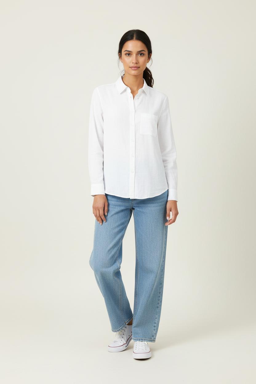 Chemise Blanche - Taille M/38 de la marque Sud express | PARAD86921 - Vendu par Paradigme - Image 1