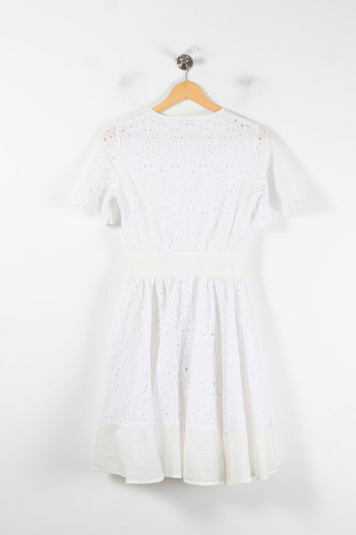 Robe Brodée Blanche - Taille XS/34 de la marque Pablo | PARAD86927 - Vendu par Paradigme - Image 4