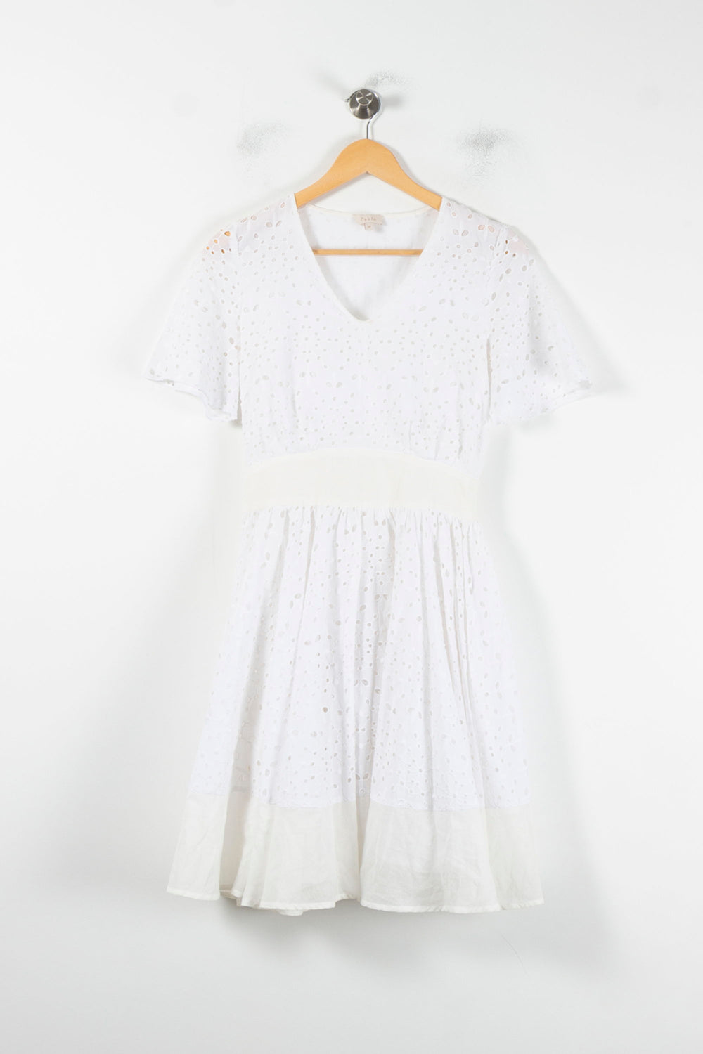 Robe Brodée Blanche - Taille XS/34 de la marque Pablo | PARAD86927 - Vendu par Paradigme - Image 2