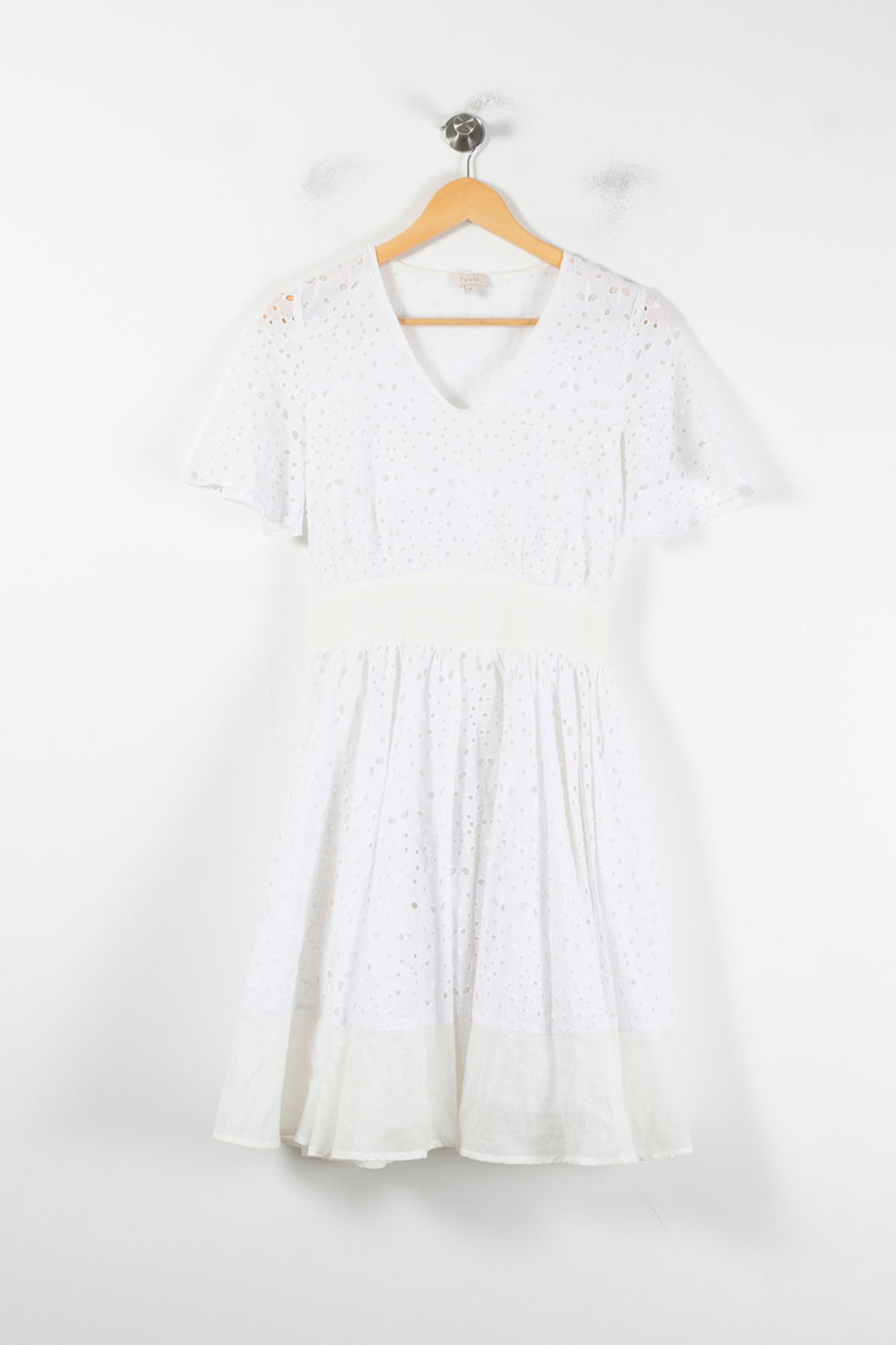 Robe Brodée Blanche - Taille XS/34 de la marque Pablo | PARAD86927 - Vendu par Paradigme - Image 2
