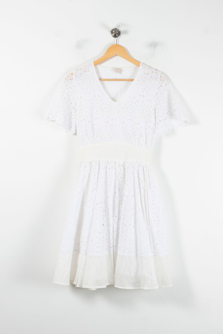 Robe Brodée Blanche - Taille XS/34 de la marque Pablo | PARAD86927 - Vendu par Paradigme - Image 2