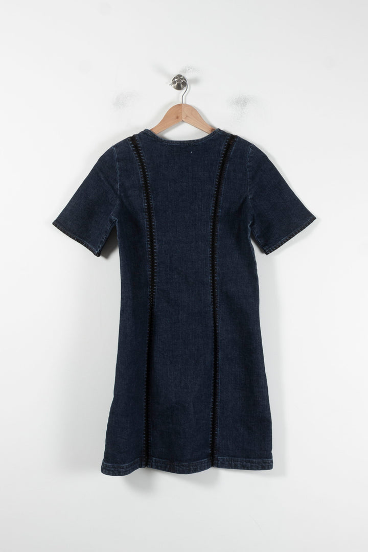 Robe Courte Bleue - Taille S/36 de la marque Claudie Pierlot | PARAD86933 - Vendu par Paradigme - Image 4