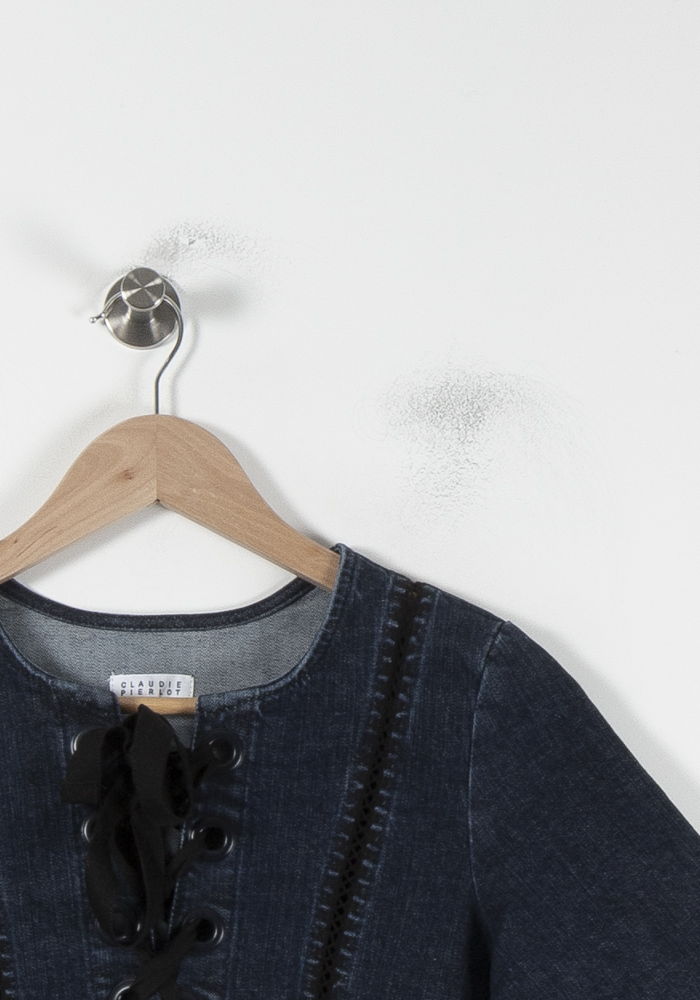 Robe Courte Bleue - Taille S/36 de la marque Claudie Pierlot | PARAD86933 - Vendu par Paradigme - Image 3