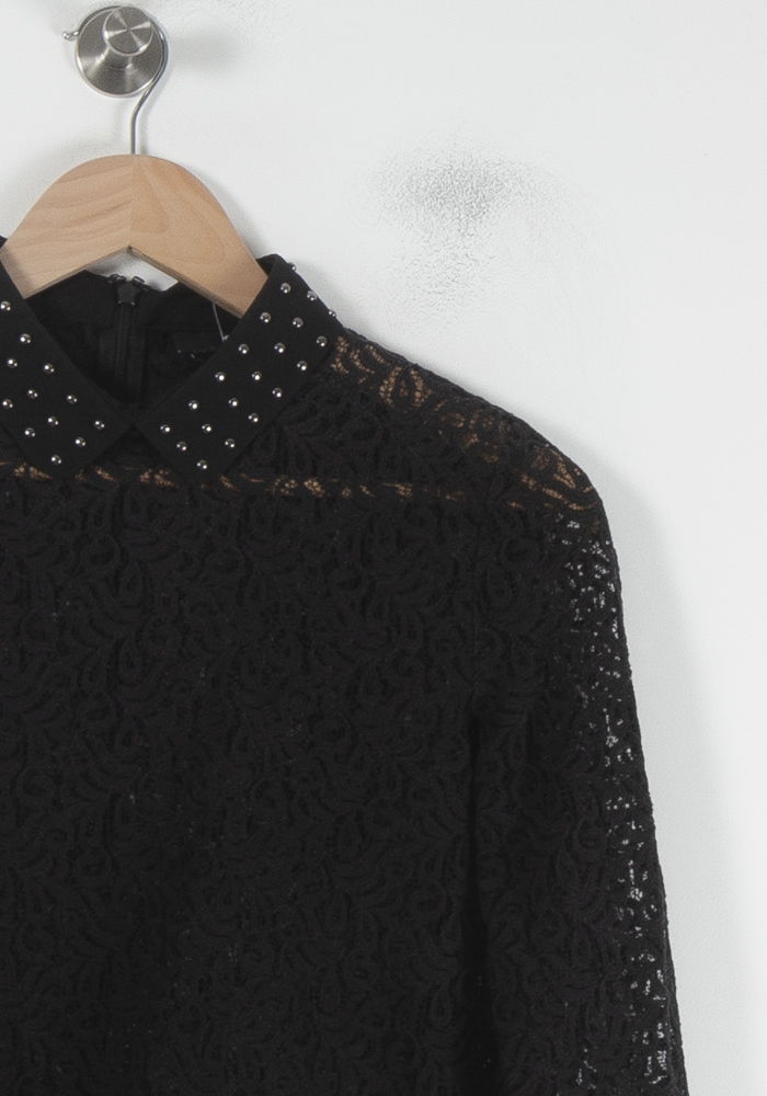 Blouse Noire - Taille XS/34 de la marque The Kooples | PARAD86940 - Vendu par Paradigme - Image 3