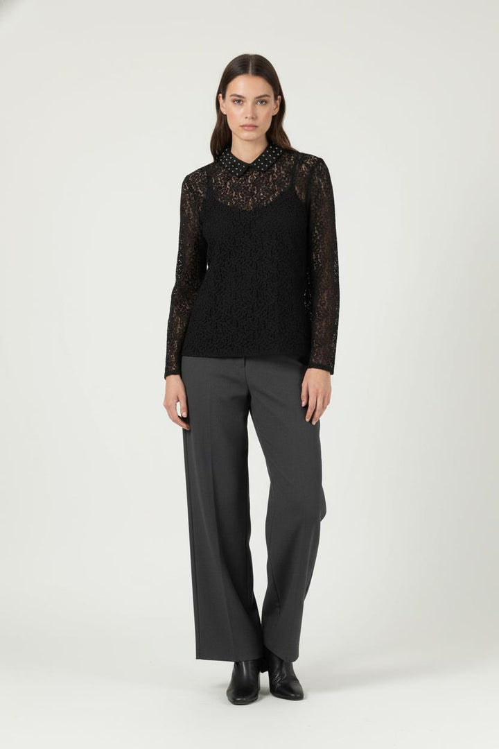 Blouse Noire - Taille XS/34 de la marque The Kooples | PARAD86940 - Vendu par Paradigme - Image 1