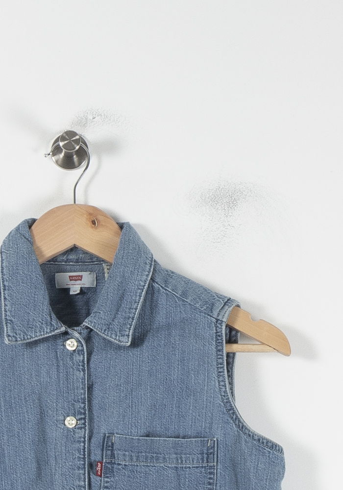 Chemise Sans Manches Bleue - Taille XS/34 de la marque Levi's | PARAD86953 - Vendu par Paradigme - Image 3