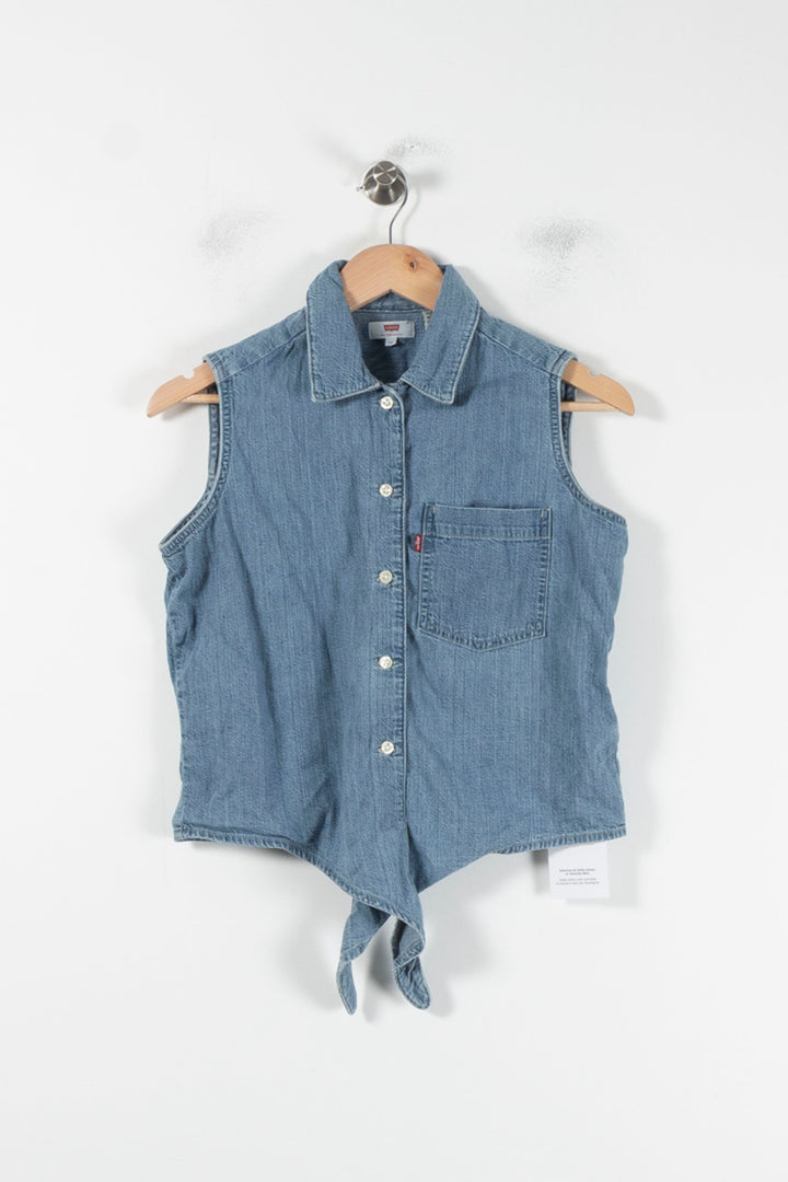 Chemise Sans Manches Bleue - Taille XS/34 de la marque Levi's | PARAD86953 - Vendu par Paradigme - Image 2