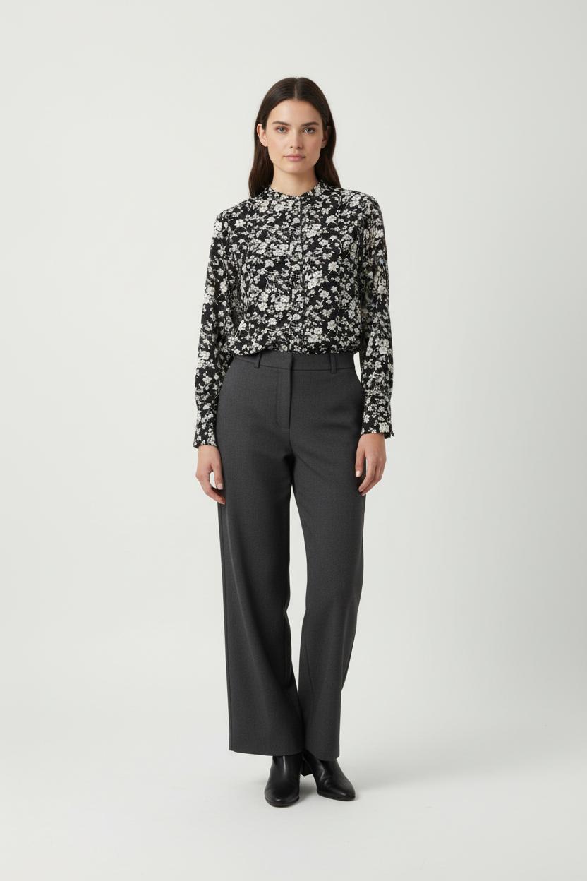Chemise Noire et Blanche - Taille S/36 de la marque Comptoir des Cotonniers | PARAD86972 - Vendu par Paradigme - Image 1