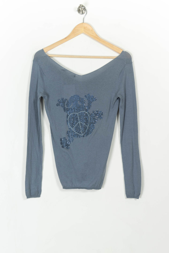 Pull Bleu - Taille XS/34 de la marque Bérénice | PARAD86973 - Vendu par Paradigme - Image 4