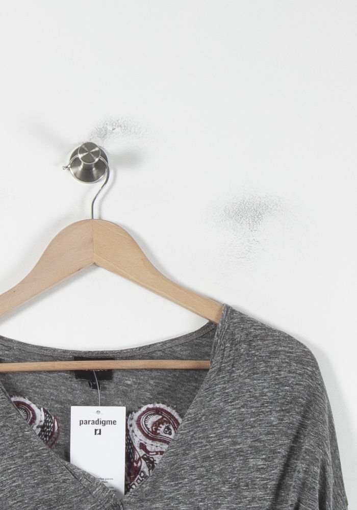 Tee-shirt Manches Longues Gris - Taille XS/34 de la marque Bérénice | PARAD86974 - Vendu par Paradigme - Image 3