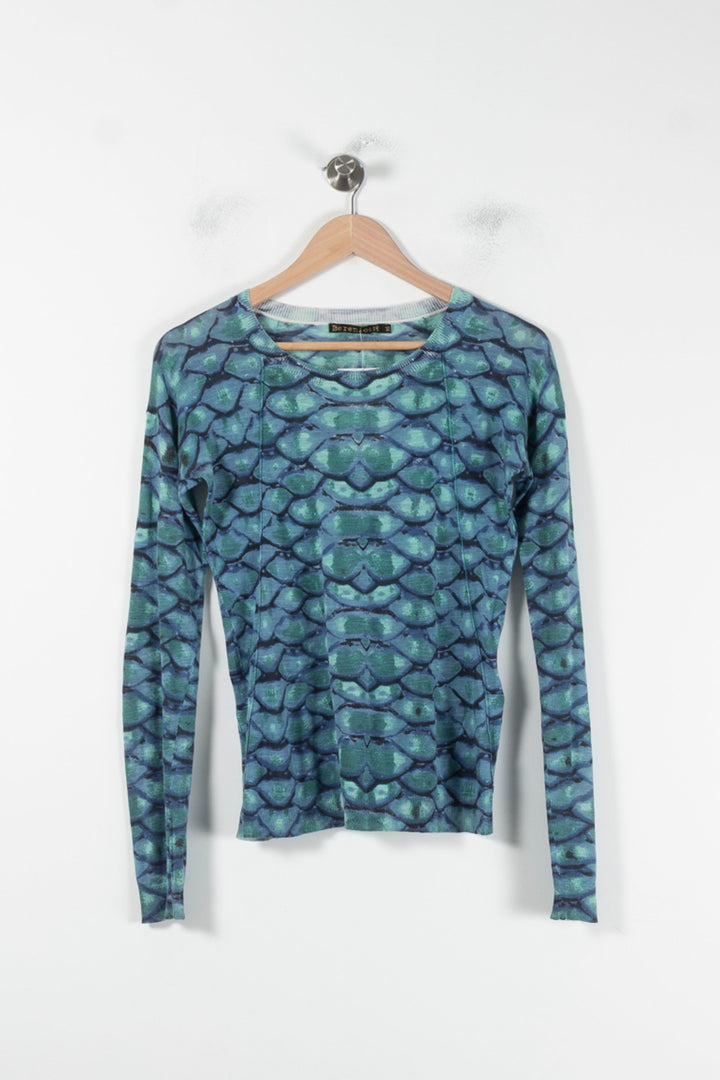 Tee-shirt Manches Longues Bleu - Taille XS/34 de la marque Bérénice | PARAD86976 - Vendu par Paradigme - Image 2