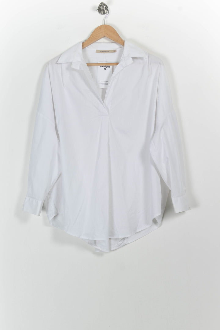 Chemisier Blanc - Taille XL/42 de la marque La Fée Maraboutée | PARAD86981 - Vendu par Paradigme - Image 2