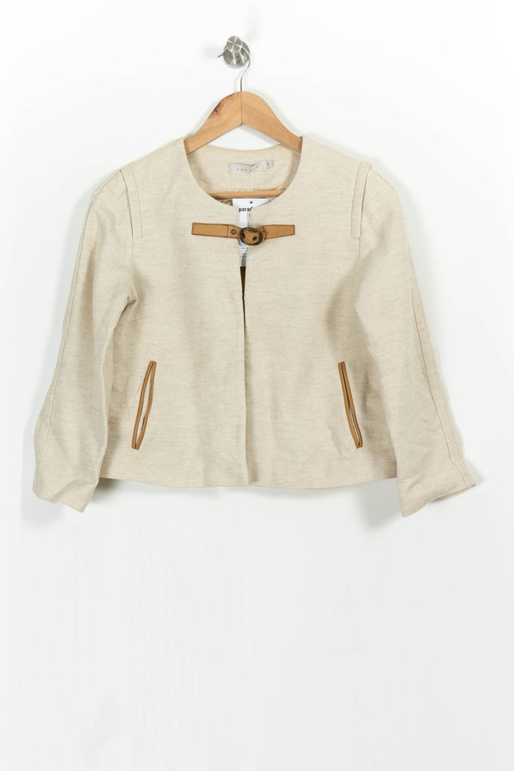 Veste Beige - Taille M/38 de la marque Sandro | PARAD87003 - Vendu par Paradigme - Image 2