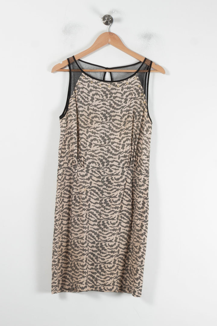 Robe Midi Beige et Noir - Taille M/38 de la marque Pablo | PARAD87005 - Vendu par Paradigme - Image 2