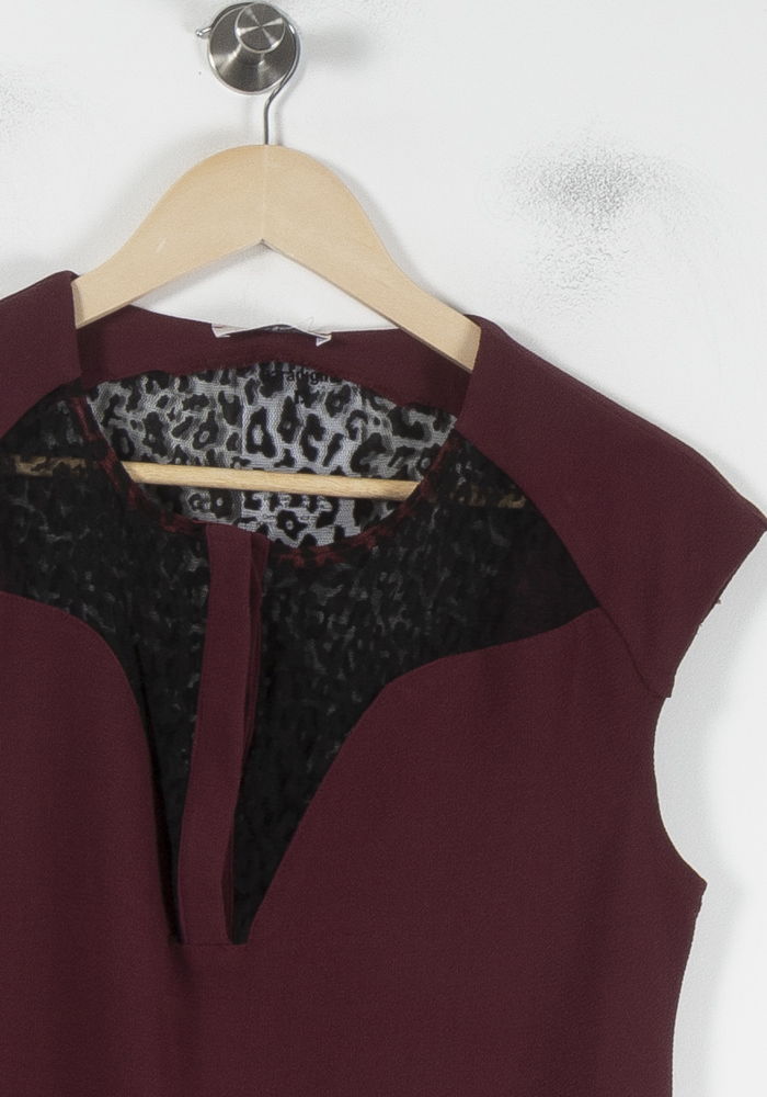 Robe Droite Bordeaux - Taille S/36 de la marque Opullence | PARAD87006 - Vendu par Paradigme - Image 3