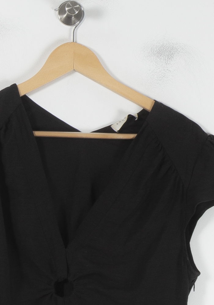 Robe Courte Noire - Taille L/40 de la marque Sandro | PARAD87009 - Vendu par Paradigme - Image 3