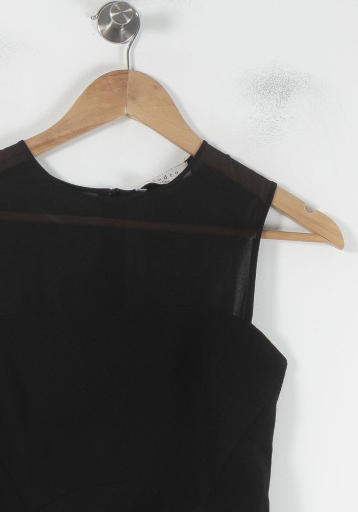 Débardeur Noir - Taille S/36 de la marque Sandro | PARAD87010 - Vendu par Paradigme - Image 3