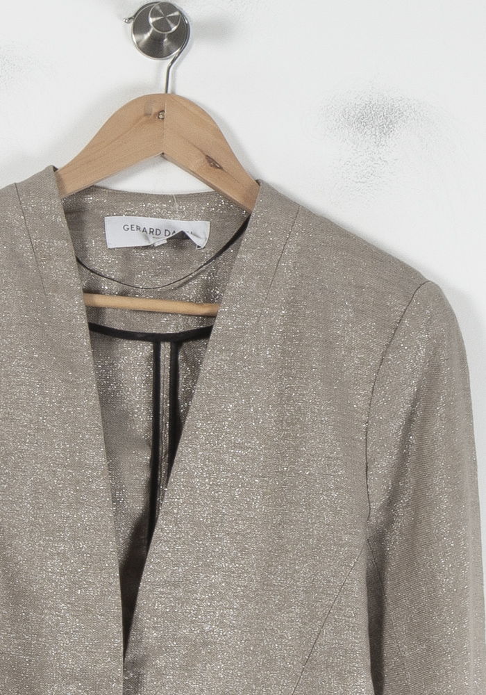 Blazer Doré - Taille M/38 de la marque Gerard Darel | PARAD87012 - Vendu par Paradigme - Image 3