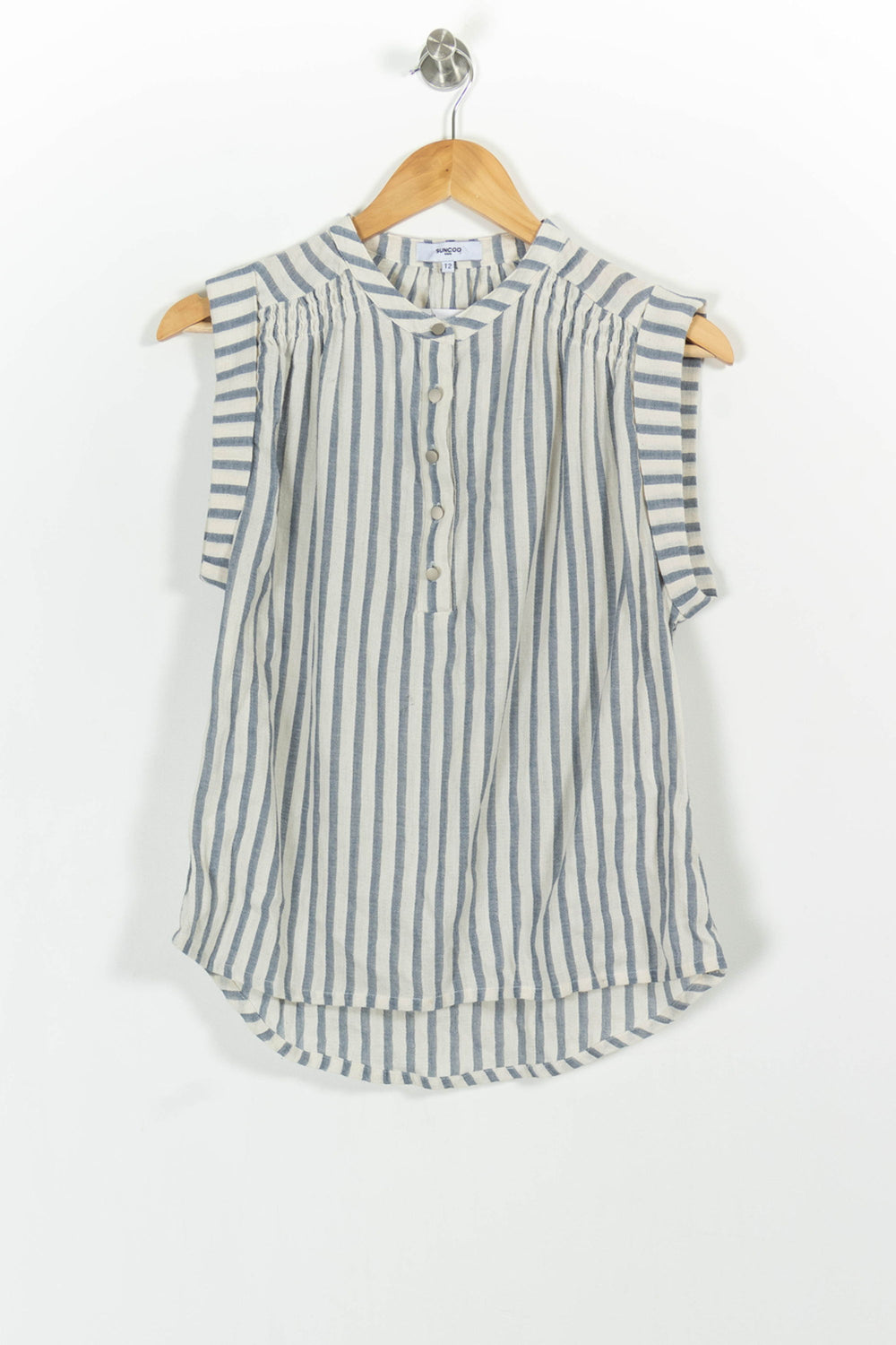 Blouse Blanche et Bleue - Taille M/38 de la marque Suncoo | PARAD87013 - Vendu par Paradigme - Image 2