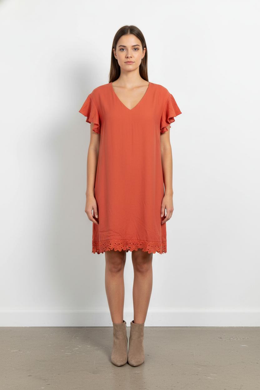 Robe Courte Orange - Taille M/38 de la marque I.Code | PARAD87017 - Vendu par Paradigme - Image 1