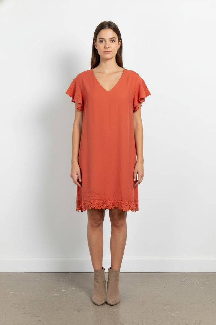 Robe Courte Orange - Taille M/38 de la marque I.Code | PARAD87017 - Vendu par Paradigme - Image 1