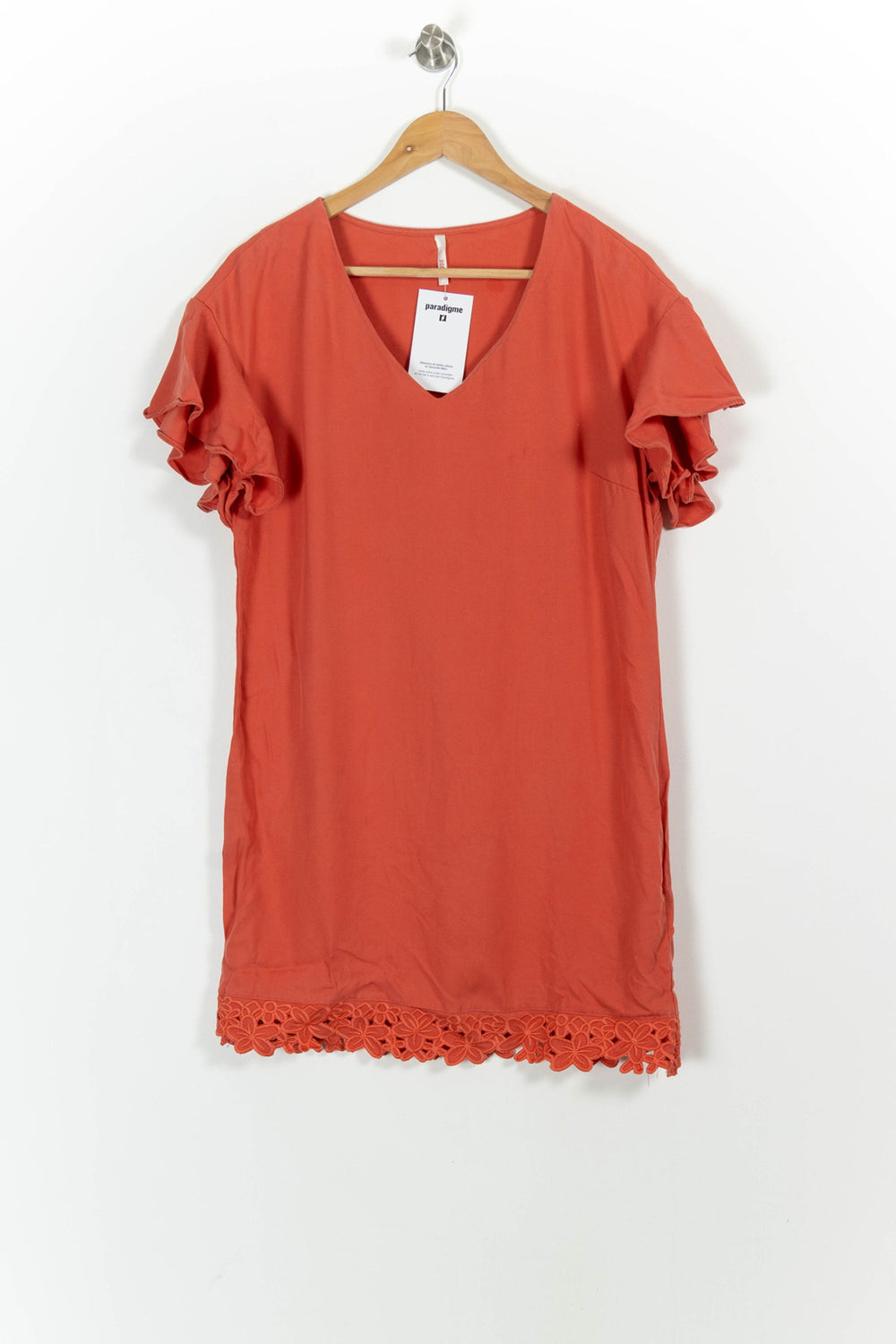 Robe Courte Orange - Taille M/38 de la marque I.Code | PARAD87017 - Vendu par Paradigme - Image 2