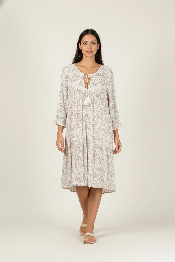 Robe Bohème Beige - Taille M/38 de la marque ba&sh | PARAD87023 - Vendu par Paradigme - Image 1