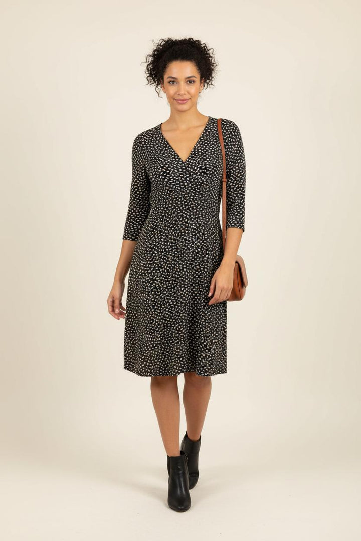 Robe Midi Noire et Blanche - Taille L/40 de la marque One Step | PARAD87029 - Vendu par Paradigme - Image 1