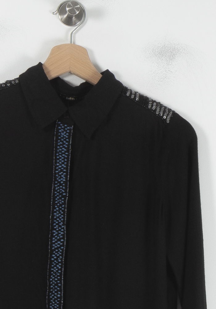 Chemise Noire - Taille XS/34 de la marque Bérénice | PARAD87037 - Vendu par Paradigme - Image 3