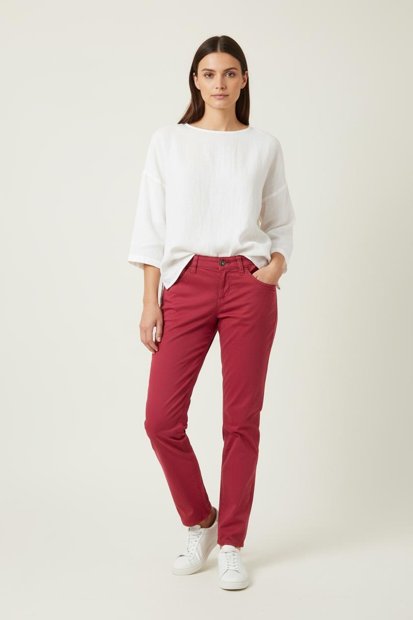Pantalon Bordeaux - Taille M/38 de la marque Liu Jo | PARAD87041 - Vendu par Paradigme - Image 1