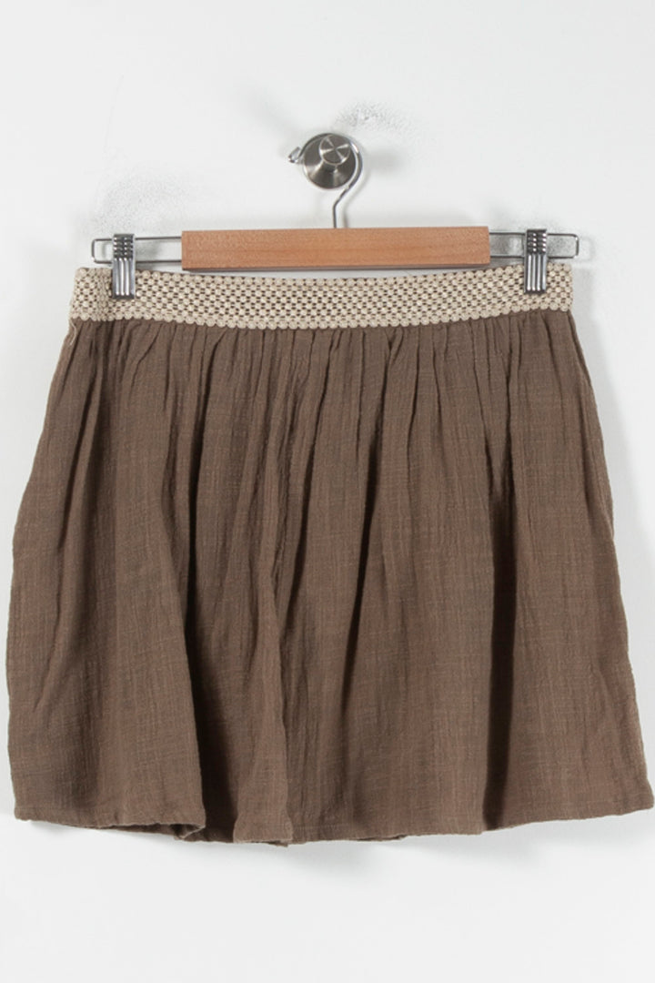 Jupe Courte Marron et Beige - Taille M/38 de la marque Grace & Mila | PARAD87046 - Vendu par Paradigme - Image 4