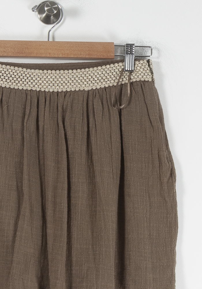 Jupe Courte Marron et Beige - Taille M/38 de la marque Grace & Mila | PARAD87046 - Vendu par Paradigme - Image 3