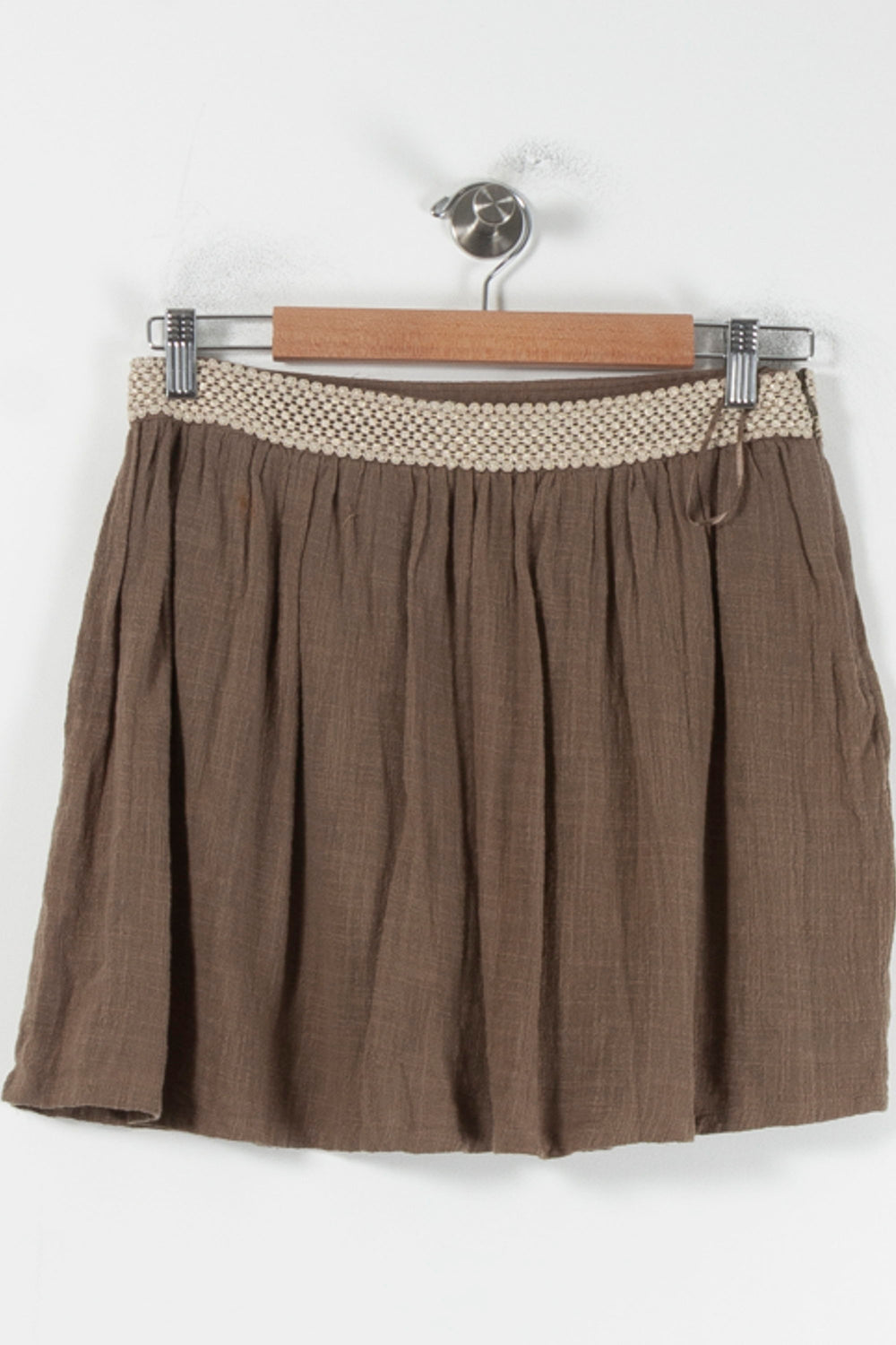 Jupe Courte Marron et Beige - Taille M/38 de la marque Grace & Mila | PARAD87046 - Vendu par Paradigme - Image 2