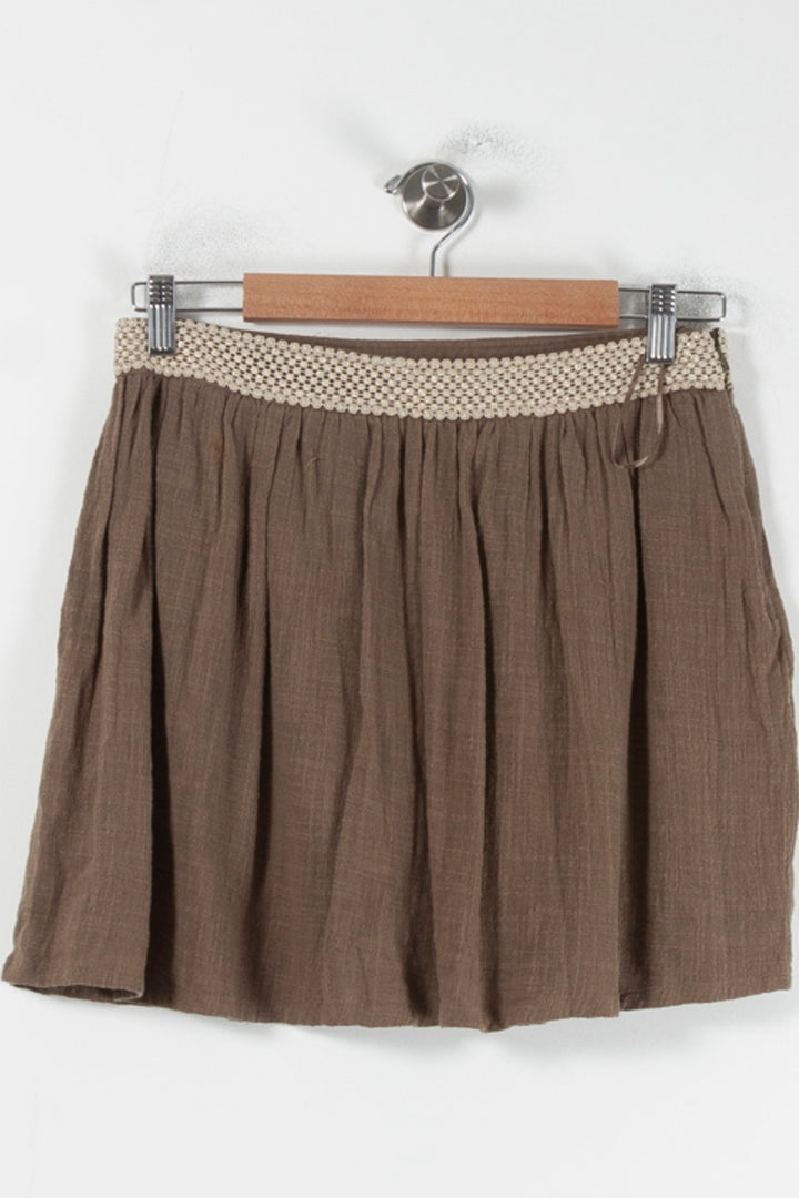 Jupe Courte Marron et Beige - Taille M/38 de la marque Grace & Mila | PARAD87046 - Vendu par Paradigme - Image 2