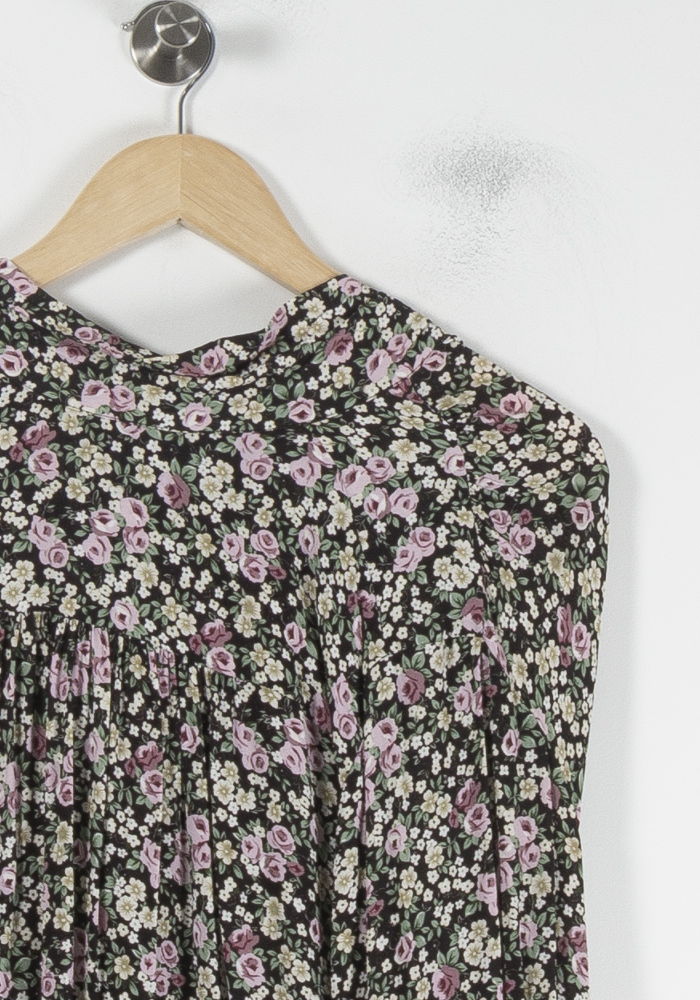 Robe Fleurie Noire et Rose - Taille M/38 de la marque Weill | PARAD87048 - Vendu par Paradigme - Image 3