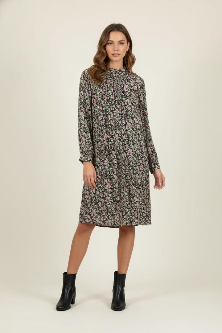 Robe Fleurie Noire et Rose - Taille M/38 de la marque Weill | PARAD87048 - Vendu par Paradigme - Image 1